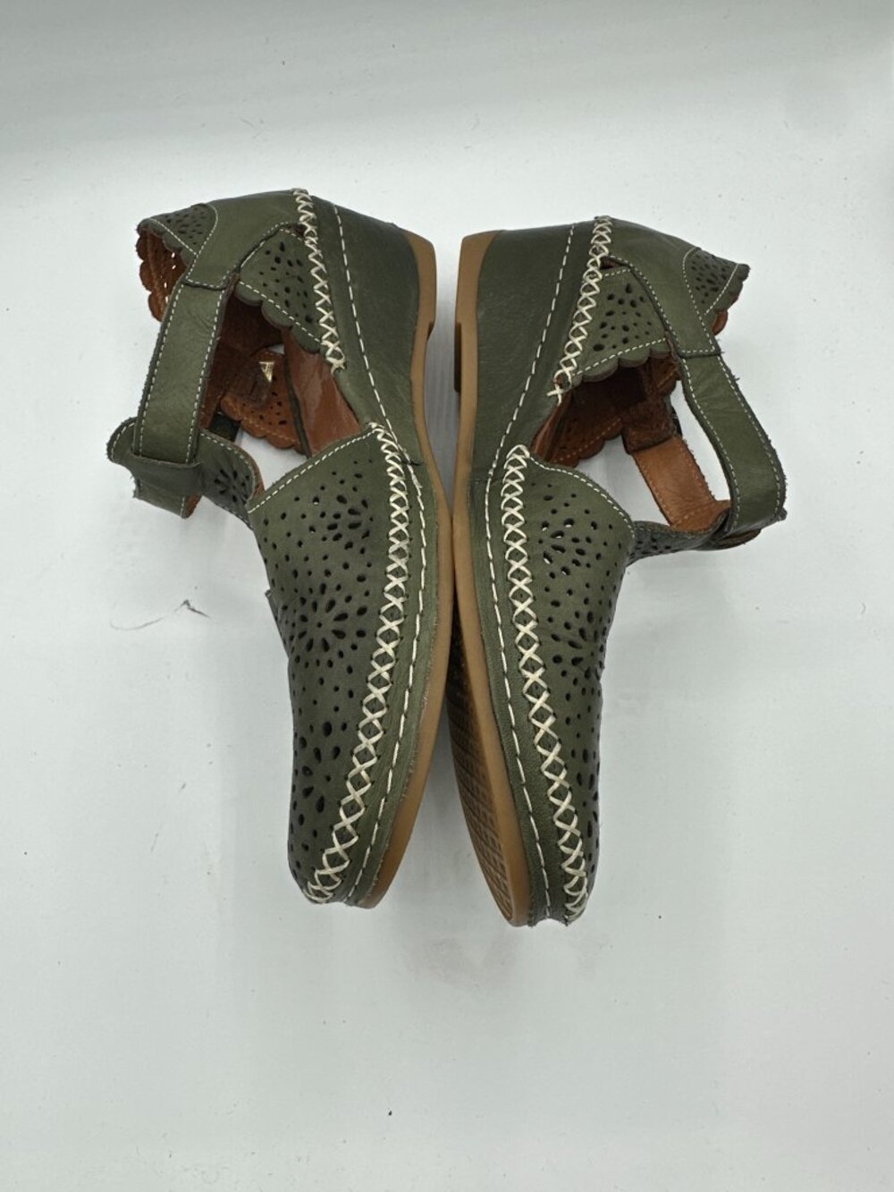 Spring Step Patrizia Airy Wedges Green Women's 38 - Picture 3 of 7